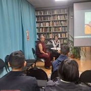 Состоялась встреча с Досточтимым Геше Дхарампой Тензин Тхувангом на тему «Как достичь целей счастливой жизни».