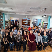 Состоялась встреча с Досточтимым Геше Дхарампой Тензин Тхувангом на тему «Как достичь целей счастливой жизни».