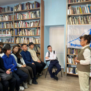 В Национальной библиотеке прошел час туризма «Как здорово, что все мы здесь»