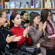 В Национальной библиотеке прошел час творчества к юбилею Галины Мунзук