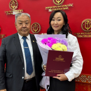 Поздравляем Юлию Ондар с заслуженной наградой