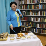 Сегодня в Национальной библиотеке Тувы состоялся телемост с Национальной библиотекой Калмыкии, посвященный национальным праздникам Шагаа и Цаган Сар