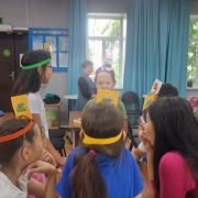 В Национальной библиотеке прошли громкие чтения «Книга в летнем рюкзаке» по проекту «Игротека.БИБ»