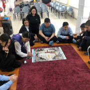 Игра «Кажык-биле аът чарыжы» прошла в Национальной библиотеке в преддверии Шагаа