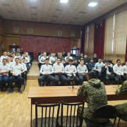 Тувинские добровольцы – участники СВО  пообщались со студентами Кызылского транспортного техникума
