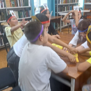 Кружки Национальной библиотеки «Мой планетарий» и «Играем, не скучаем» провели познавательный досуг в планетарии