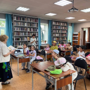 В Национальной библиотеке прошли громкие чтения «Книга в летнем рюкзаке» по проекту «Игротека.БИБ»