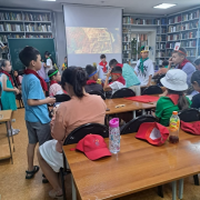 Дети из пришкольного лагеря «Родник» школы №1 г. Кызыла посетили Национальную библиотеку