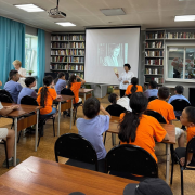 В Национальной библиотеке прошел информационный час «О героях былых времен» в рамках проекта «Игротека.БиБ»